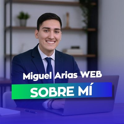 Retrato creativo de Miguel Arias para la sección Acerca de Mí, desarrollador web y maestro del SEO.